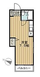 メゾンFIT 1DKの間取図画像