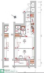 (仮称)大田区鵜の木2丁目マンション 1LDKの間取図画像