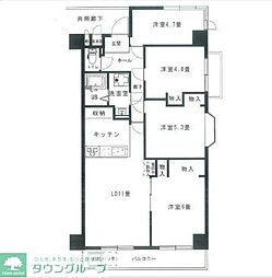 小田急小田原線 小田急相模原駅 徒歩7分の賃貸アパート 5階4LDKの間取り