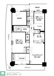 ザ・ウインベルグラン町田 20階3LDKの間取り