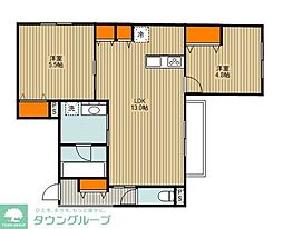 間取図画像 2LDK