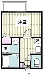 フルセイル古淵III 1Kの間取図画像
