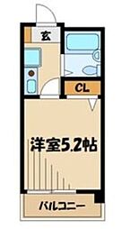 相模大野ダイカンプラザシティ 1Kの間取図画像
