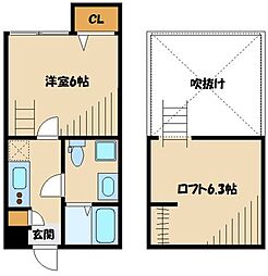 ソラーナ 1Kの間取図画像
