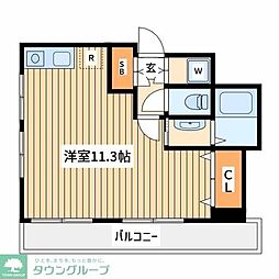 ベルトピア小田急相模原 ワンルームの間取図画像