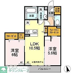 コンフォートプラス・T 2LDKの間取図画像