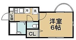 セレ青葉台 1Kの間取図画像