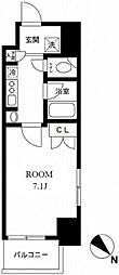 N-flats町田 1Kの間取図画像