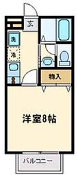 グレースレジデンス 1Kの間取図画像