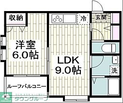 フォレストレジデンス 1LDKの間取図画像