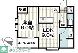 フォレストレジデンス 1LDKの間取図画像