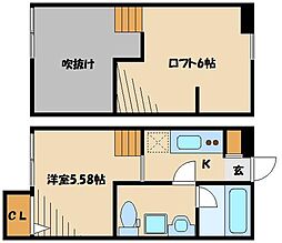 OVEST 1Kの間取図画像