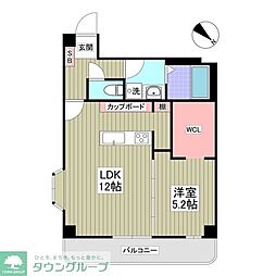 R&Hビル 1LDKの間取図画像