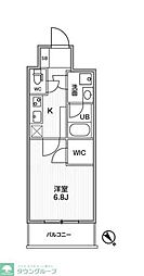 ライムレジデンス町田 1Kの間取図画像