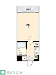 フレンドポート渕野辺第3 1Kの間取図画像