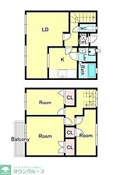 フレグランス玉川学園A 3LDKの間取図画像