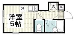 プライムテラス南林間3 ワンルームの間取図画像
