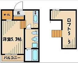 スプレーモ ワンルームの間取図画像