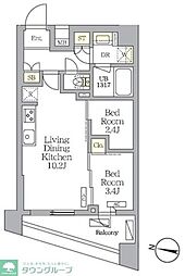 NOGATA RESIDENCE 2LDKの間取図画像