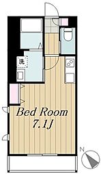フラワーヴィレッジ ワンルームの間取図画像