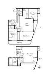 エトワール天沼 3SLDKの間取図画像