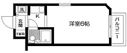 日神パレス下落合 ワンルームの間取図画像