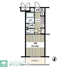 TSハイム新宿 1Kの間取図画像