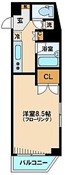サンパティオ文京千石 1Kの間取図画像