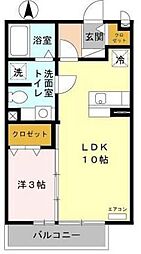 ジャスミン.H.I 1LDKの間取図画像
