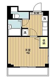 スカイコートヌーベル早稲田 1Kの間取図画像