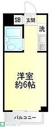 マイステージアムヒューゲル西落合 ワンルームの間取図画像