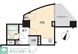 ダイホープラザ高田馬場2 ワンルームの間取図画像