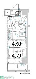 Raffistar中野本町 1DKの間取図画像