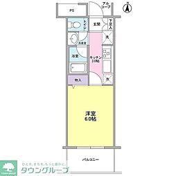 ファーストシティ上落合 1Kの間取図画像