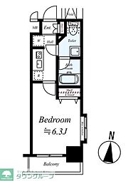 プレール・ドゥーク目白アベニュー 1Kの間取図画像