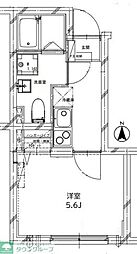creal高田馬場 1Kの間取図画像