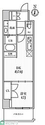 CAVANA+YOTSUYA 1DKの間取図画像