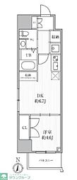 CAVANA+YOTSUYA 1DKの間取図画像