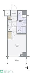 スカイコートパレス西巣鴨 1Kの間取図画像