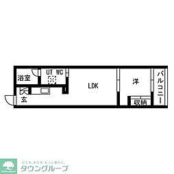 kinomori目白御留山 1LDKの間取図画像