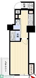 スカイコート目白台 1Kの間取図画像