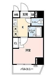 ベローナ高円寺 1Kの間取図画像