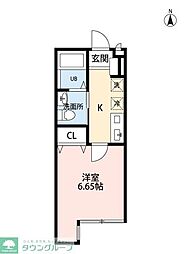 Infoglia Clair(インフォリア クレール) 1階1Kの間取り