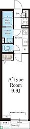 リブリ・松戸上本郷 1Kの間取図画像