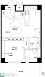 八潮パークスクエア 1LDKの間取図画像