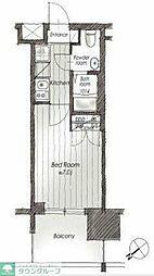 パークキューブ北松戸 1Kの間取図画像