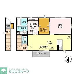 スペランツァD 1SLDKの間取図画像