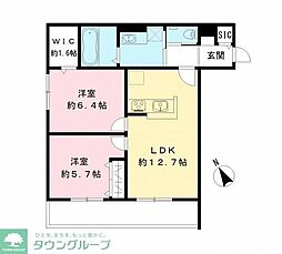 フィカーサ柏の葉 2LDKの間取図画像