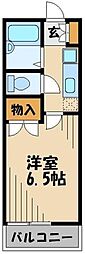 ロイヤルコーポ 1Kの間取図画像