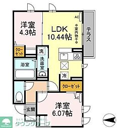 NKガーデン 2LDKの間取図画像